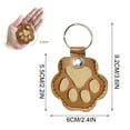 thumbnail image 5 of PLPPYFS Dog Fur Storage Keychain for Dog Cat Paw Shaped Keychain, Pet Hair Keepsake Keychains, Cute Leather Paw Keychains, Pet Memorial Gifts for Bag Purse Paw Charm Key Holder, Khaki, 5 of 10