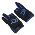 thumbnail image 4 of Gants de Pêche Bleus, Gants de Pêche Extérieurs à Écran Tactile Résistants à l'Usure Antidérapants pour la Pêche, 4 of 8