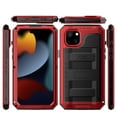 thumbnail image 5 of for iPhone 13 Case, Military Grade IP68 Waterproof Dustproof Shockproof Full Body Sealed Underwater Case with Built-in Screen Protector Heavy Duty Metal Rugged Defender Phone Case,Red, 5 of 9
