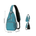 thumbnail image 3 of Men's Sling Bag Lightweight Crossbody Chest Bag Water Repellent Casual Daypack For Travel Outdoor Daily Use, 3 of 6