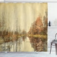 thumbnail image 1 of Ambesonne Autumn Shower Curtain, Colorful Fallen Leaves, 69"Wx84"L, Multicolor, 1 of 3