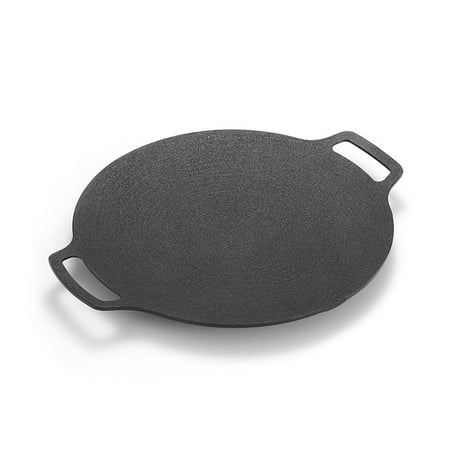 

35cm Frying Flat Pancake Griddle Uncoated Non-Stick Bbq Induction Cooker Open Cooking Pot