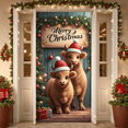 thumbnail image 2 of Festive Design Merry Christmas Banner Christmas Decorations Cow Theme Holiday Backdrop for Children Family Celebration Photography, 2 of 9