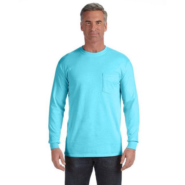 Comfort Colors T-Shirt à Manches Longues avec Poche pour Adulte