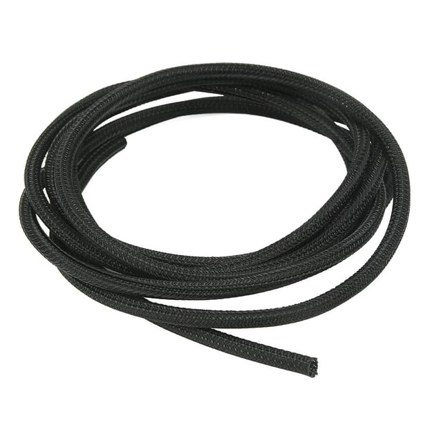 Braided Cable Management Sleeve Cord Protector 5mm/0.2inch Black