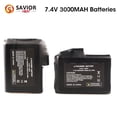thumbnail image 3 of Savior Heat 7.4V 2200mAh/3000mAh Rechargeable Li-Polymer Battery 2pcs In 1 Pair for Heated Gloves, Mittens & Socks - Long-Lasting Warmth, 3 of 10