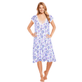 thumbnail image 3 of JEFFRICO Womens Nightgowns Sleepwear Soft Pajama Dress Nightshirts Plus Size, 3 of 6
