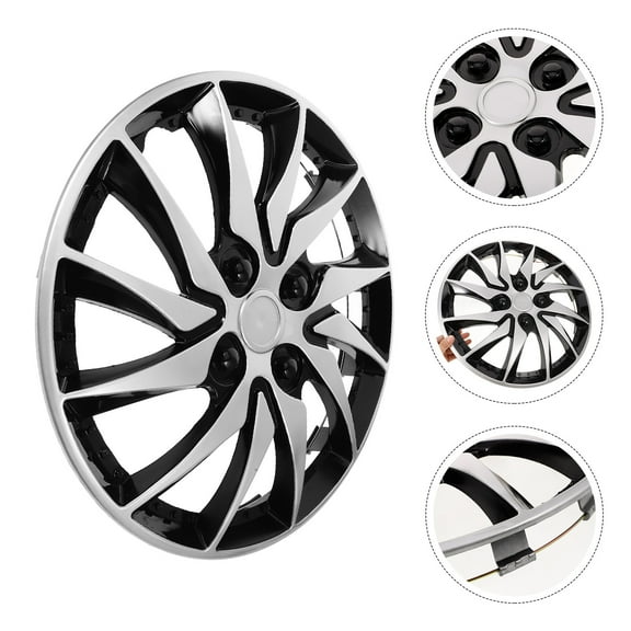 FRCOLOR Automotive Hub Cap 14 Inch Decorative Hub Cover Wheel Rim Cover Hubcap Protector