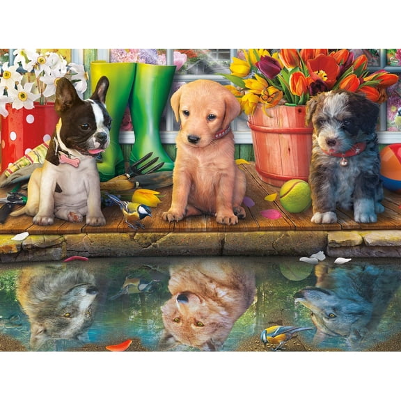 Jigsaw Wooden puzzle 300 pieces Eduard - Puppy Dreams - Jigsaw Puzzle for Adults Challenging Puzzle Perfect for Game Nights