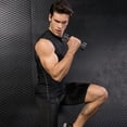 thumbnail image 3 of Men's Tight Training Vest Sports Running Fitness Basketball Stretch Quick Dry Vest Clothes, 3 of 6