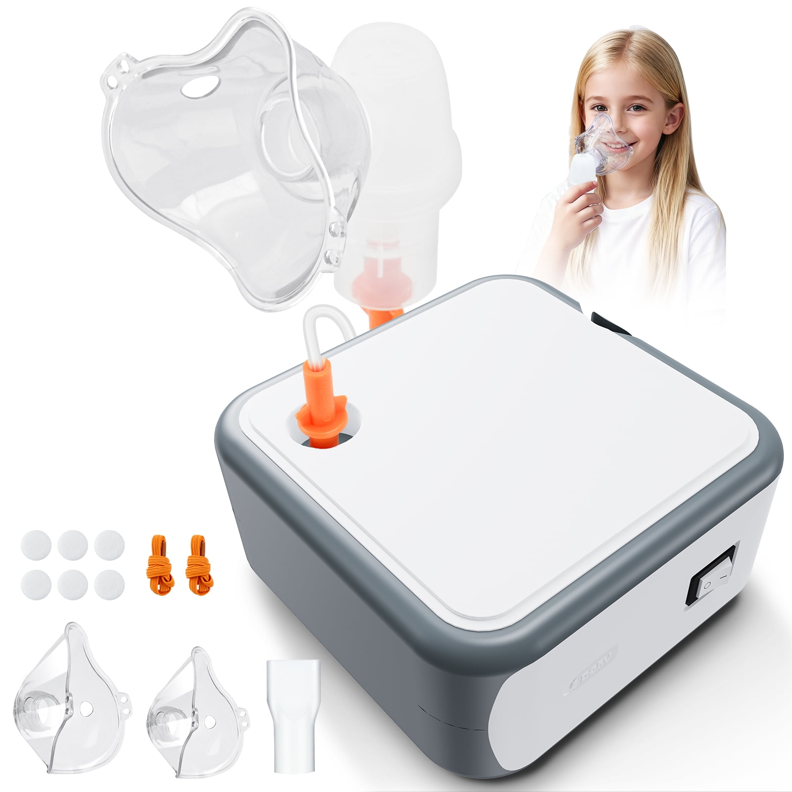 Portable Handheld Personal Respiratory Humidifier Spray Device Ultrasonic Steam Inhaler for Travel,Home,Gray