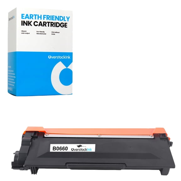 OverstockInk TN660 Black Toner Cartridge Compatible for Brother TN660 DCP-L2500D L2520DW L2540DN L2540DW L2560DW HL-L2300D L2305W L2315DW L2320D L2340DW L2360DN L2360DW L2365DW L2380DW (1 Black)