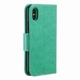 thumbnail image 2 of Allytech iPhone X Case, iPhone XS Case, Slim Fit PU Leather Folio Butterfly Embossed Shockproof Wrist Hand Strap Flip Cards Holder Wallet Case TPU Back Cover for Apple iPhone XS/X, Green, 2 of 8