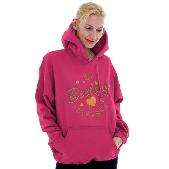 We Belong Together Cute Valentine Day Hoodie Sweatshirt Women Brisco Brands S