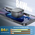 thumbnail image 2 of Cargador para Auto SONRU 84W Max Retráctil de Doble PD 33W USB-C, 2 of 7