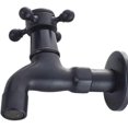 thumbnail image 1 of Grifo de agua fría vintage con interfaz G1/2 de una sola manija - Montaje en pared (negro), 1 of 5