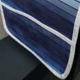 thumbnail image 3 of Navy Microwave Oven Cover, Plaques in Marine Tones Border Lines Sketchy Details Print Image, Water Resistant Organizer with Pockets for Kitchen, 36" x 12", Dark Blue and Pale Blue, by Ambesonne, 3 of 4