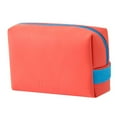 thumbnail image 3 of Bolsa de cosméticos impermeable para mujer, bolsas de maquillaje PU, bolsa de almacenamiento de artículos de tocador portátil para Naranja shamjiam Estuche cosmético de viaje, 3 of 6