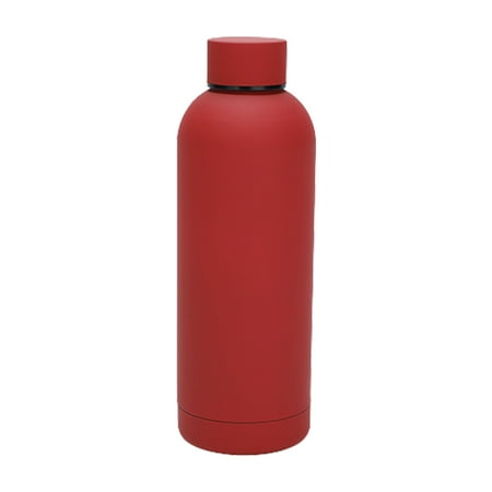

Worallymy Outdoor Sports 500ML Vacuum Flask Portable Bottle Stainless Steel Insulated Cup Insulation Cups for Office Drinkware Supplies Red