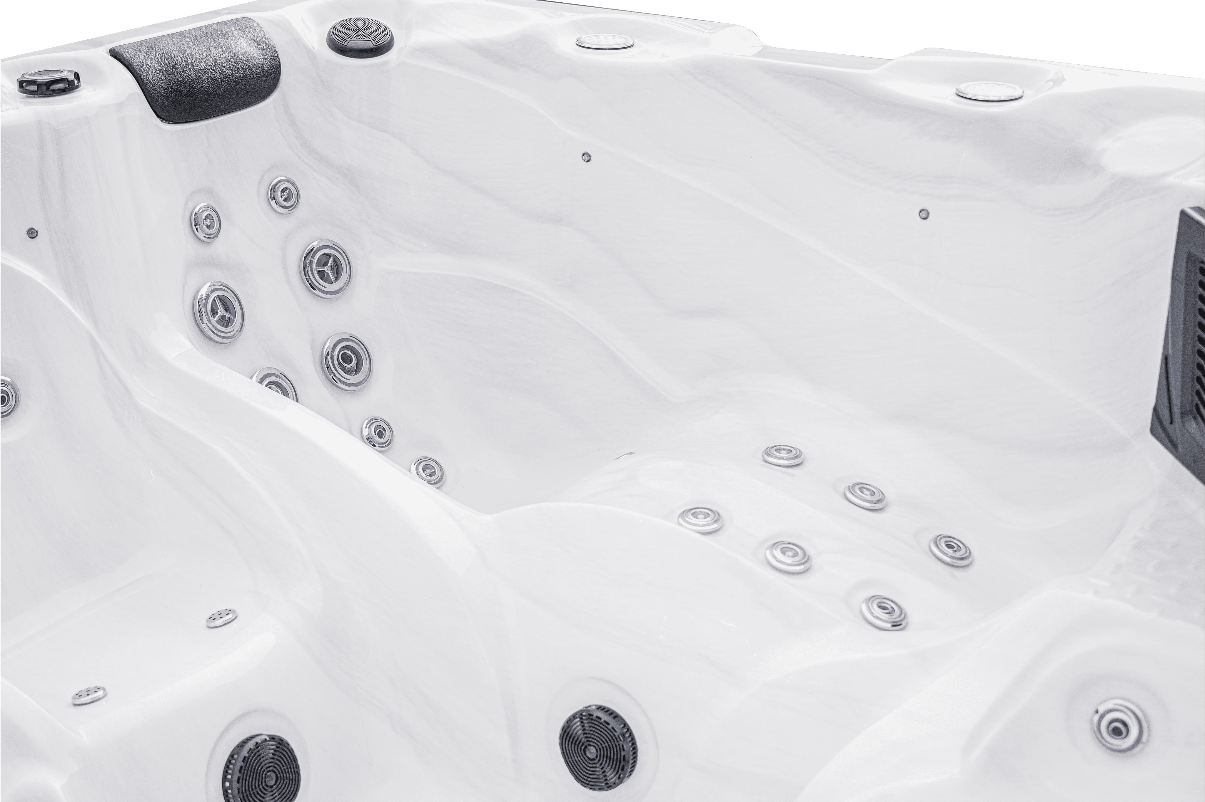 Luxury Spas Estes 5 Person Outdoor Spa with 52 Massage Jets and LED Lighting