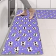 thumbnail image 2 of Kitchen Rugs Sets Of 2,Purple Cartoon Cat Unicorn Pattern Anti Fatigue Kitchen Mat Rugs Non Slip Washable,Decorative Kitchen Floor Mats for Kitchen,Sink,Laundry,17"X47", 2 of 5
