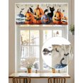 thumbnail image 7 of Valances for Windows Valance Rod Pocket Light Filtering Short Window Treatments Curtains for Kitchen Bathroom Living Room Bedroom, 1 Panel, 42 x 12 Inch, 7 of 7