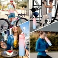 thumbnail image 4 of Water Bottle 1L, Sports Water Bottle with Straw & Time Maker, Drinks Bottle with Bottle Brush and Filter, Leak-proof, BPA-free Plastic Drink Bottle for Running Gym Cycling Office and School (Pink), 4 of 6