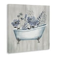thumbnail image 4 of Stupell Industries Vintage Tub & Blue Florals Bath & Laundry Painting Wrapped Canvas Art Print Wall Art, 24 x 24, 4 of 8