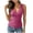 Hot Pink, variant on Sheghy Plus Size Tank Tops for Women 100%Cotton Ribbed Brushed Tank, V Neck Button Front Solid Sleeveless Pullover Black S