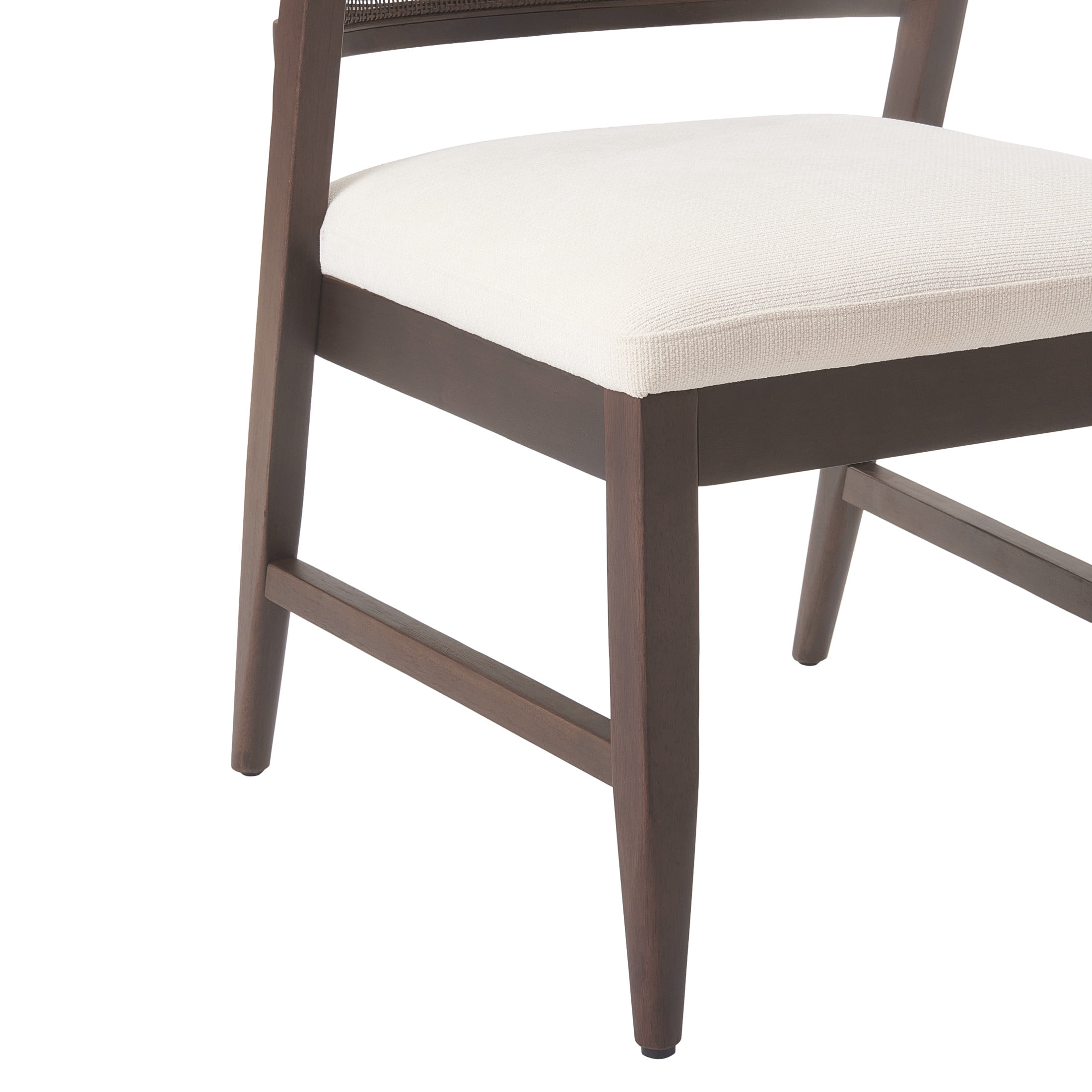 Christopher Knight Home Modern Armless Dining Chairs with Cane Back, Wood Frame, Walnut, Set of 4