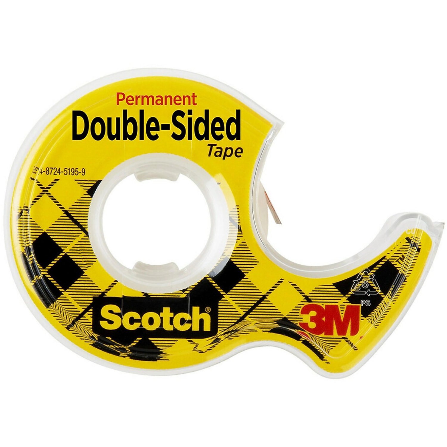 Scotch Double Sided Permanent Tape 1/2 x 12.5 137CT