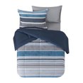 thumbnail image 4 of Mainstays 5-Piece Blue Stripe Bed in a Bag, Twin-XL, 4 of 10