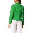 thumbnail image 3 of INSPIRE CHIC Blazer d'Affaires pour Femmes pour le Travail au Bureau, Ouvert à l'Avant, Vestes de Complet Décontractées et CHIC, S Vert Gazon, 3 of 6