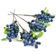 thumbnail image 3 of Yirtree Artificial Berries, 4 Pcs Simulation Flowers Lifelike Blueberry with Stems Fake Fruit Blueberries for Wedding DIY Bridal Bouquet Home Kitchen Party Decoration, 3 of 8