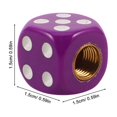 thumbnail image 2 of SHOWERORO 4Ud Tapas Divertidas Para De Auto Con De Dados En Color Morado, 2 of 7