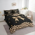 thumbnail image 3 of Castle Fairy Boys Girls Kawaii Bowknot Bedding Comforter Set 7pcs,Animal Leopard Print Queen Bedding Sets Super Cozy,Polka Dots Queen Sheet Sets,Luxury Bedroom Decor,Reversible, 3 of 8