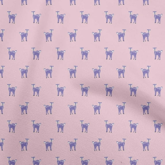 oneOone Cotton Poplin Light Pink Fabric Animal Diy Clothing Quilting Fabric Print Fabric By Yard 56 Inch Wide