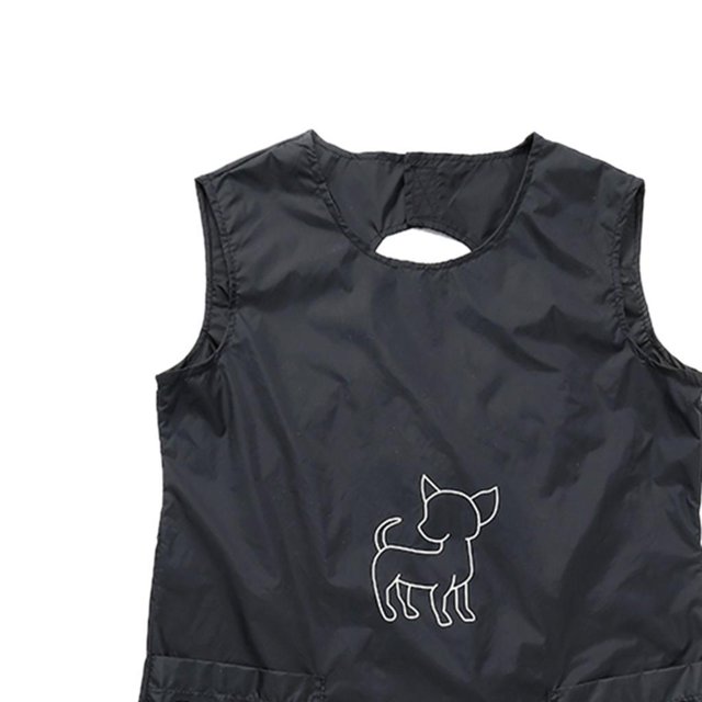 Methold Delantal impermeable para el cuidado de perros y mascotas Delantal profesional para peluquero con bolsillo XL Suministros para perros