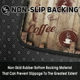 thumbnail image 4 of qwefdsabcv Retro Coffee Kitchen Mat Set,17" x 30" + 17" x 47" Non-slip (2 Count), 4 of 6