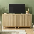 thumbnail image 6 of VEANERWOOD Fluted Cabinet with Storage, 2 Doors Sideboard Buffet Cabinet Modern Accent Cabinet, 6 of 10