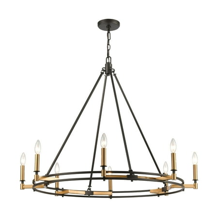

Elk Home Talia 8-Light Chandelier in Oil Rubbed Bronze and Satin Brass