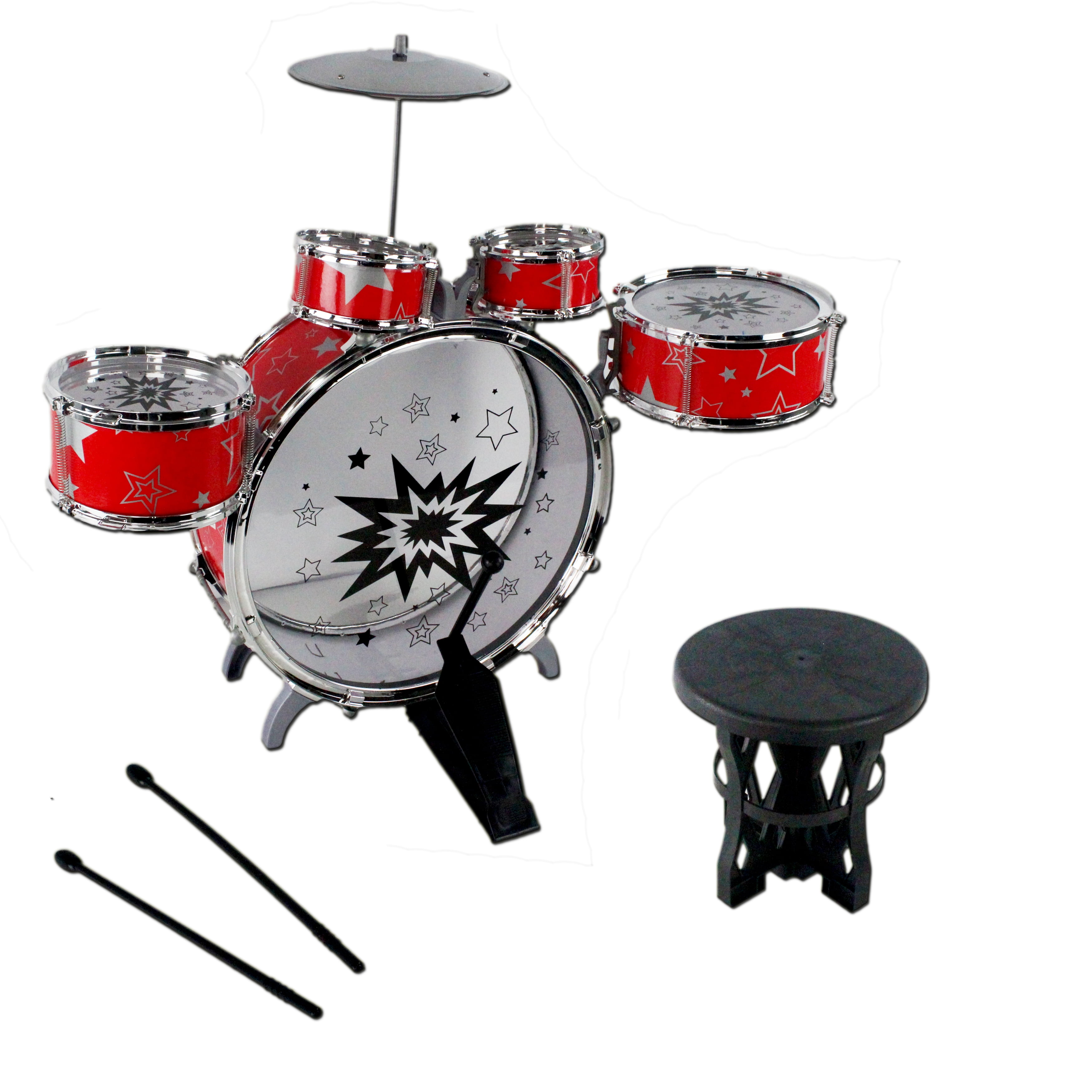 Children's Educational Learning Jazz Drum Percussion Drum Toy ( Colors