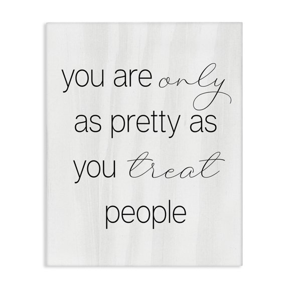 Stupell Industries Cottage Pretty As You Treat People Canvas Art, 24 x 30, by Lil' Rue