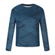 thumbnail image 5 of Blusas y camisas de manga larga con cuello redondo para hombre, blusa informal de manga larga con cuello redondo y estampado de rayas, blusa de poliéster para hombre, 5 of 5