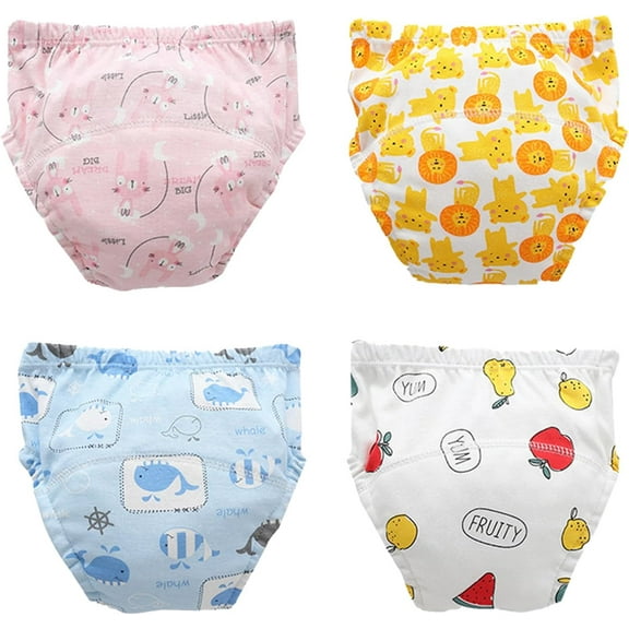 2025 Upariy Training Pants for Boys, Upariy Training Pants for Girls, Up Ariy Potty Training Underwear (White 4PCS*A,L28-38lbs,13-17kg)