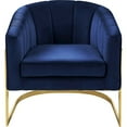thumbnail image 5 of Meridian Furniture Carter Navy Velvet Accent Chair, 5 of 6