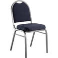 thumbnail image 2 of NPS 9200 Series Chaise Empilable en Métal et Tissu 35 Pouces Bleu Nuit/argent, 2 of 3