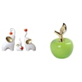 thumbnail image 1 of Figuras y esculturas de la familia de elefantes, estatuas de animales, de arte de cerámica con forma de fruta para el hogar, sala de estar, dorm, 1 of 8