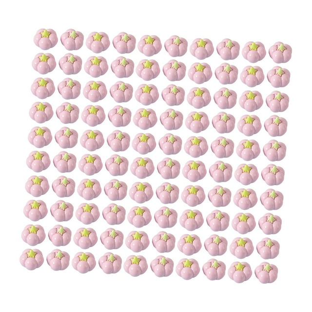 Mini Colgantes de Calabaza de Resina Macarena para Manualidades Color Morado Púrpura 100 Uds