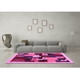 thumbnail image 3 of Ahgly Company Indoor Rectangle Abstract Pink Contemporary Area Rugs, 5' x 7', 3 of 4